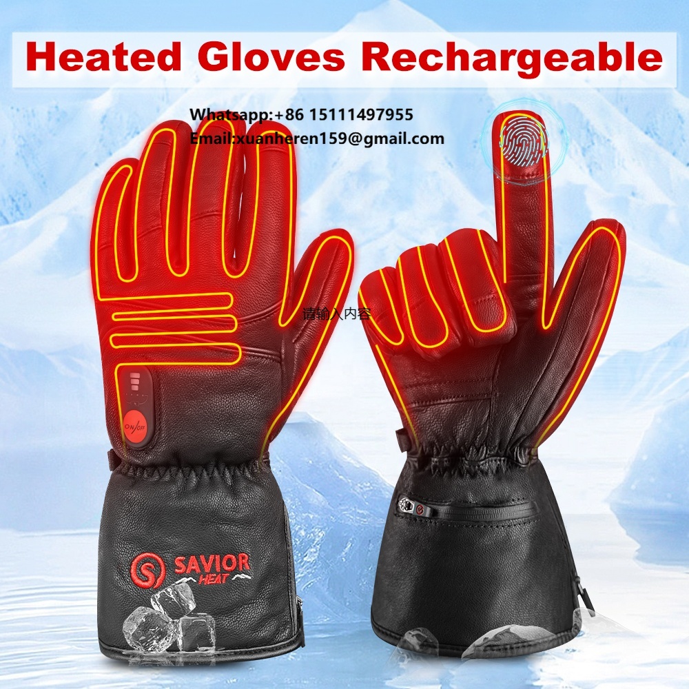 Hand Warmer Electric - Isıtmalı Deri Eldiven Erkek Kadın Kış