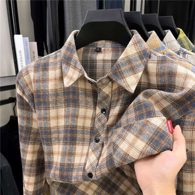 Erkek Uzun Retro Ekose Flanel  - Flannel Shirt Lined incelemesi ve fiyatı