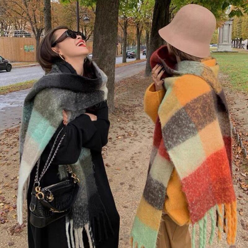 YENI Lüks Kış Kalın Sıcak Eşar - Shawl Wrap Winter incelemesi ve fiyatı