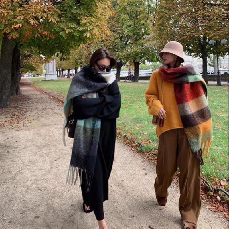 YENI Lüks Kış Kalın Sıcak Eşar - Shawl Wrap Winter incelemesi ve fiyatı