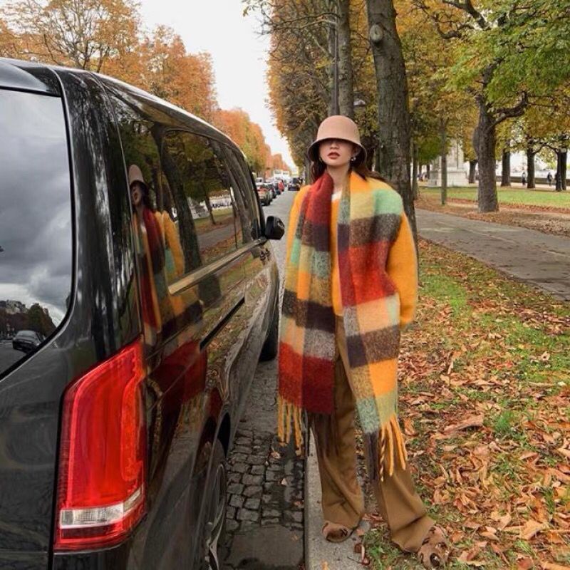 YENI Lüks Kış Kalın Sıcak Eşar - Shawl Wrap Winter incelemesi ve fiyatı