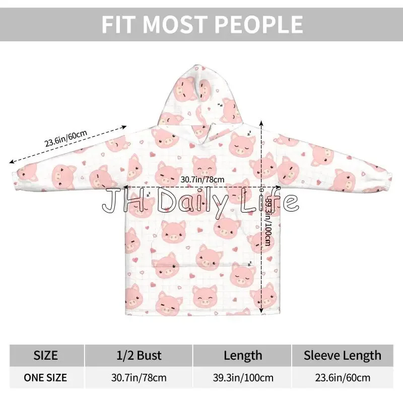 Karikatür Domuzlar Giyilebilir - Sherpa Hoodie Fleece incelemesi ve fiyatı