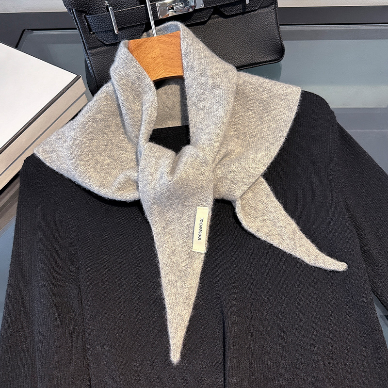 % 100 Yün Kore Tarzı Örme Üçge - Shawl Wrap Winter incelemesi ve fiyatı